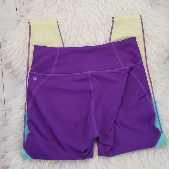 Fabletics Zone High Waisted Color Block Leggings - Picture 4 of 5